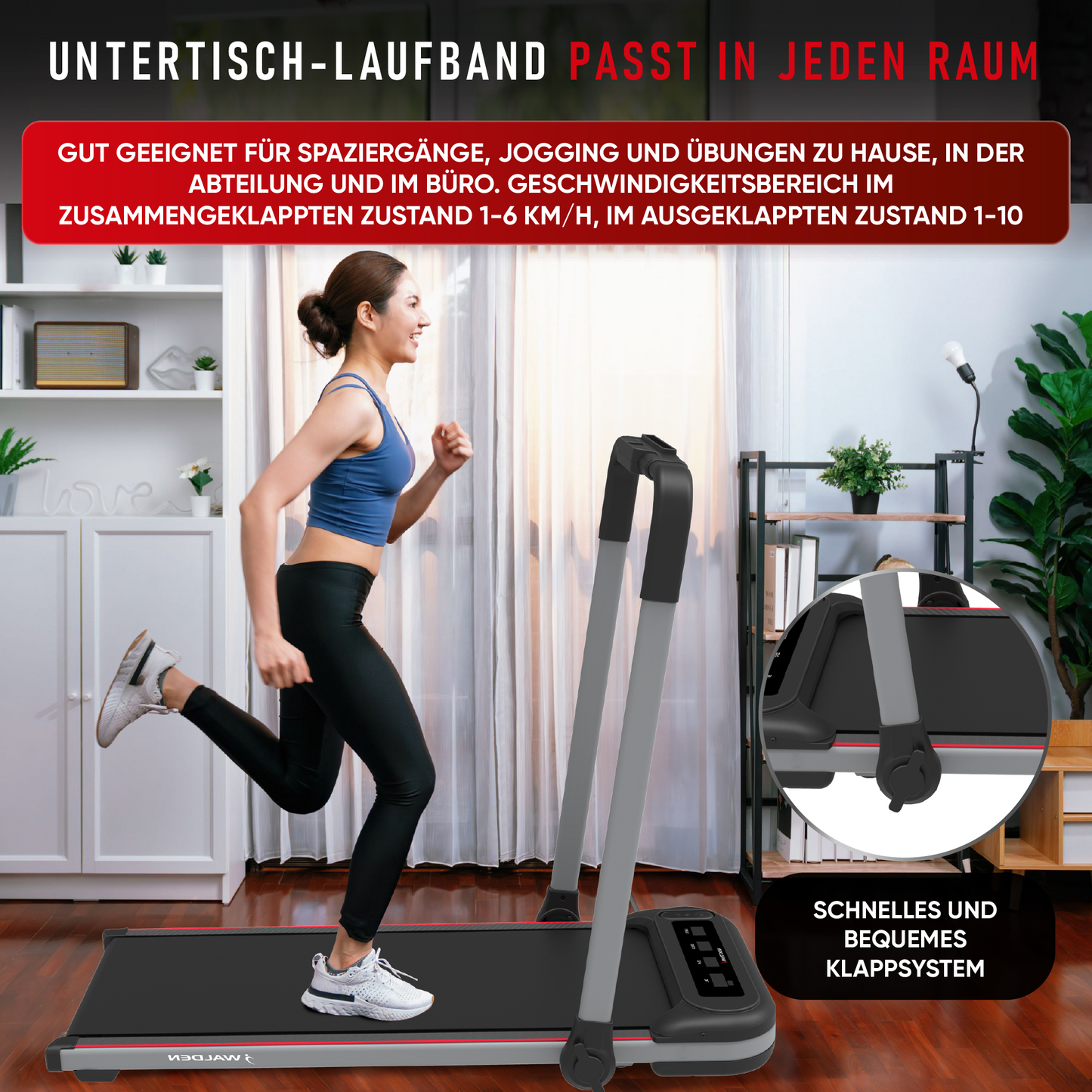 Wakingpad Laufband Walden 2in1 F2600